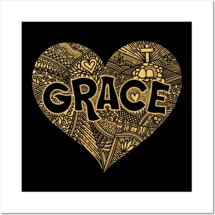 God's grace. Doodle illustration. Posters and Art